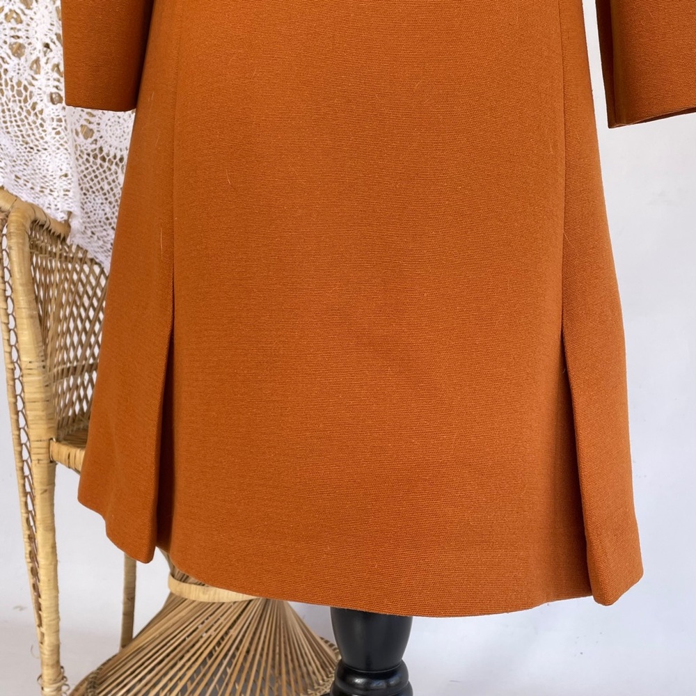 Era1960’s Gorgeous Tailored Coat with real fur S-M - Picture 5 of 9